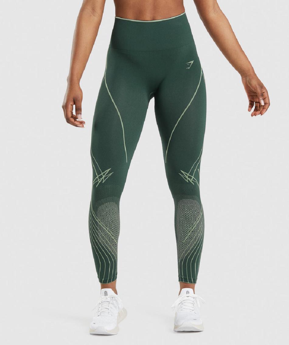 Legginsy Damskie Gymshark Apex Seamless High Rise Obsidian | PL 2216KOR